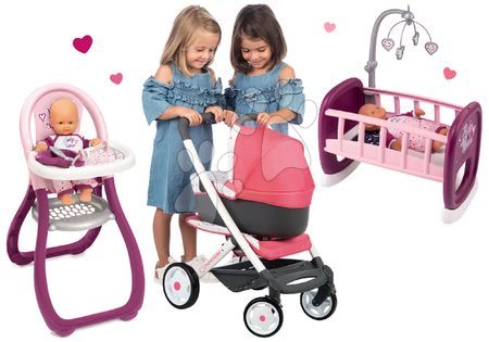 Smoby poussette 3 en 1 Quinny rose - Accessoire poupée - Achat & prix