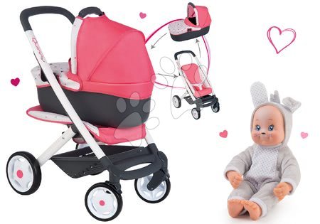 Vozički od 18. meseca - Komplet globoki voziček trikombinacija Trio Pastel Maxi Cosi & Quinny 3v1 Smoby - 8