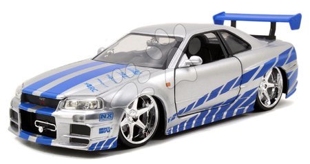 Játékok 6 - 9 éves gyerekeknek - Kisautó Nissan Skyline GT-R 2002 Fast & Furious Jada