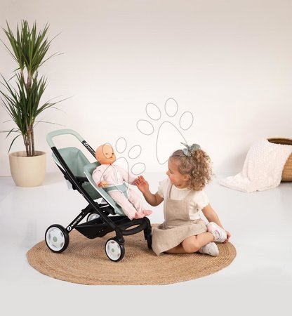 Punčke in dojenčki - Voziček za dvojčka s premičnimi sedeži Maxi Cosi Twin Pushchair Sage Smoby_1