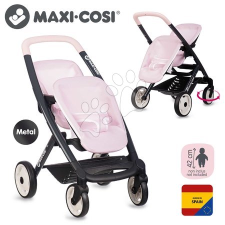 Maxi-Cosi Quinny - Puppenzwillingswagen mit Sicherheitsgurt Twin Pushchair Pink Maxi-Cosi & Quinny Smoby_1