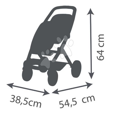 Puppenwagen ab 18 Monaten - Puppenzwillingswagen mit Sicherheitsgurt Twin Pushchair Pink Maxi-Cosi & Quinny Smoby - 14