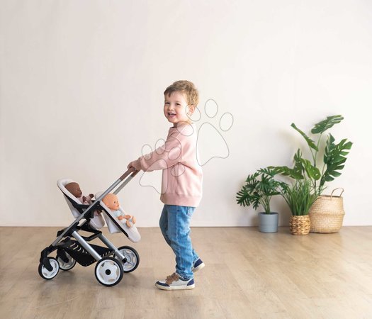 Puppenwagen ab 18 Monaten - Puppenzwillingswagen mit Sicherheitsgurt Twin Pushchair Sandy Maxi-Cosi & Quinny Smoby - 4