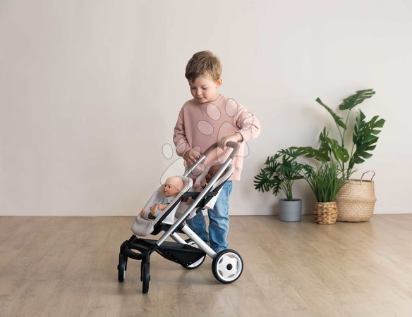 Puppenwagen ab 18 Monaten - Puppenzwillingswagen mit Sicherheitsgurt Twin Pushchair Sandy Maxi-Cosi & Quinny Smoby - 5