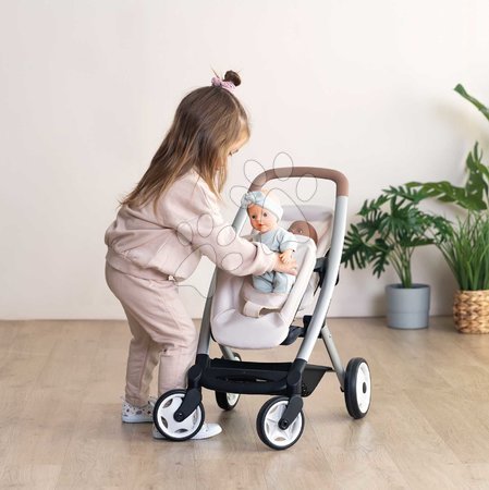Puppenwagen ab 18 Monaten - Puppenzwillingswagen mit Sicherheitsgurt Twin Pushchair Sandy Maxi-Cosi & Quinny Smoby - 6