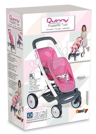 Kočárky od 18 měsíců - Kočárek pro dvě panenky retro Maxi Cosi&Quinny Smoby - 3