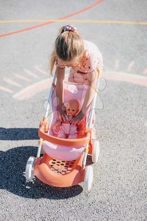 Puppenwagen ab 18 Monaten - Sportlicher Puppenbuggy mit Stoffbezug Pushchair Soft Baby Nurse von Smoby - 6