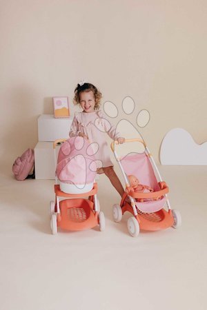 Puppenwagen ab 18 Monaten - Sportlicher Puppenbuggy mit Stoffbezug Pushchair Soft Baby Nurse von Smoby - 10