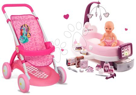 Myszka Minnie - Zestaw wózek dla lalki Smoby