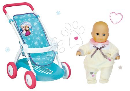 Kočárky pro panenky sety  - Set sportovní kočárek pro panenku Frozen Disney Smoby - 1