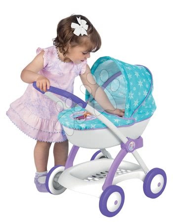 Vozički za punčke in dojenčke - Voziček za dojenčka globoki Frozen Smoby_1