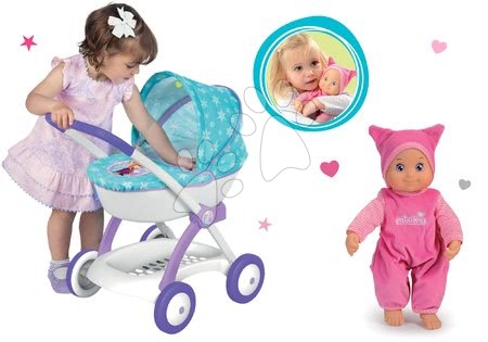 Frozen Ľadové Kráľovstvo - Set hlboký kočík pre 42 cm bábiku Frozen Disney Smoby