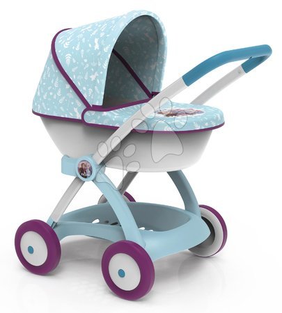 Vozički za punčke in dojenčke - Globoki voziček Ledeno kraljestvo Frozen Pram Smoby