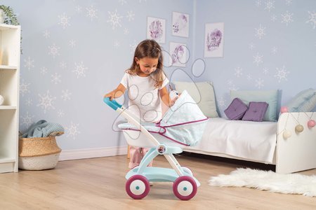 Vozički za punčke in dojenčke - Globoki voziček Ledeno kraljestvo Frozen Pram Smoby_1