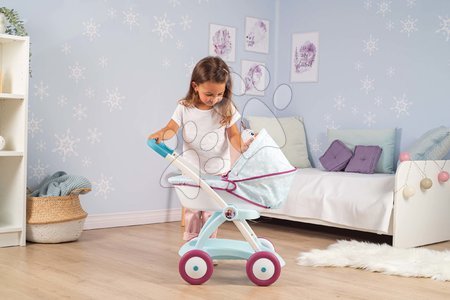 Kinderwagen für Puppen  - Puppenwagen tief Ice Kingdom Frozen Pram Smoby_1