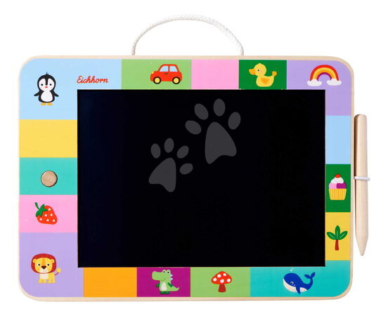Tableaux effaçables - Tableau en bois à dessin LCD Drawing Board Eichhorn