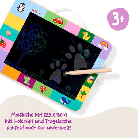 Tableaux effaçables - Tableau en bois à dessin LCD Drawing Board Eichhorn_1