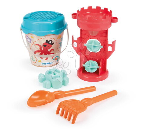 Găleți pentru nisip - Set găleată cu râșniță dublă Piráti Garnished Mill Bucket Écoiffier_1