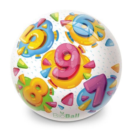 Dětské míče - Obrázkový míč BioBall Čísla Mondo gumový 23 cm_1