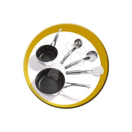 Neaktívna Staré položky - SMOBY 24665 Kuchynka FRENCH TOUCH TEFAL Excellence bordovo-zlatá s tečúcou VODOU elektrická 115*41*97 cm - 3