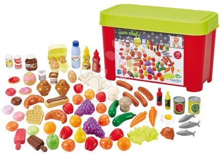 Accesorii și vase de bucătărie de jucărie - Alimente în cutie de depozitare 100% Chef  Écoiffier