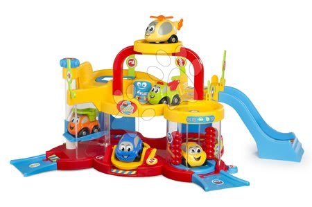 Garaže - SMOBY 211265 Vroom Planet moja veľká garáž MON PREMIER s DVD rozpravkami a 2 autickami,  +18 m, 56*31*29 cm - 6