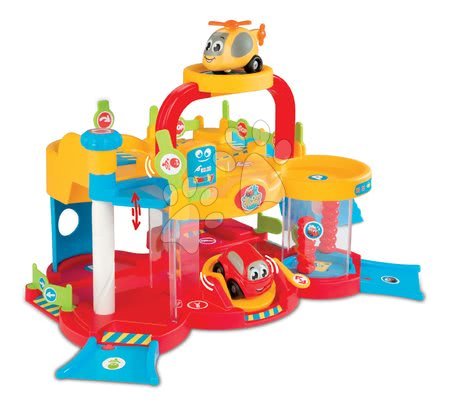 Garaže - SMOBY 211265 Vroom Planet moja veľká garáž MON PREMIER s DVD rozpravkami a 2 autickami,  +18 m, 56*31*29 cm - 3