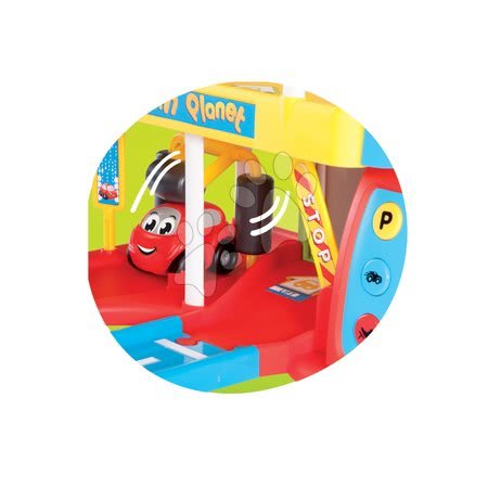 Neaktívna Staré položky - SMOBY 211303 Vroom Planet garáž elektrická so zvukom a svetlom a 1 autickom, +18 mesiacov, 53*40*43 cm - 10