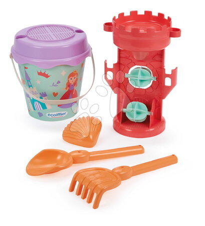 Găleți pentru nisip - Set cu găleată și râșniță dublă pentru prințese – Garnished Mill Bucket Écoiffier_1