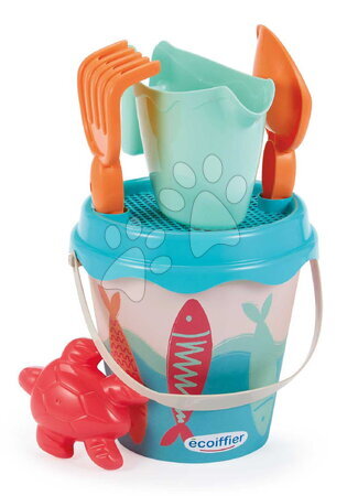 Homokozó vödrök - Vödör szett Sardine Garnished Bucket Écoiffier