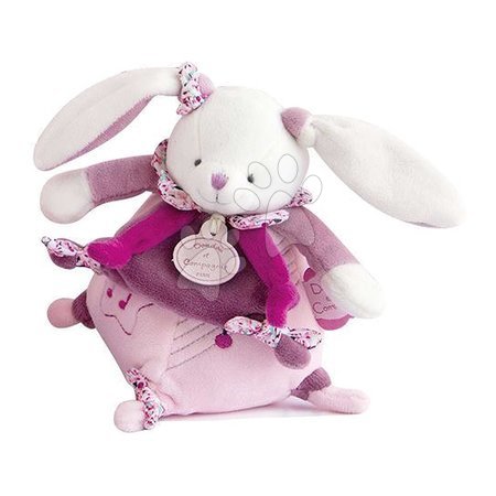 Plush rabbits - Plush bunny with melody Lapin Cerise Music Box Doudou et Compagnie