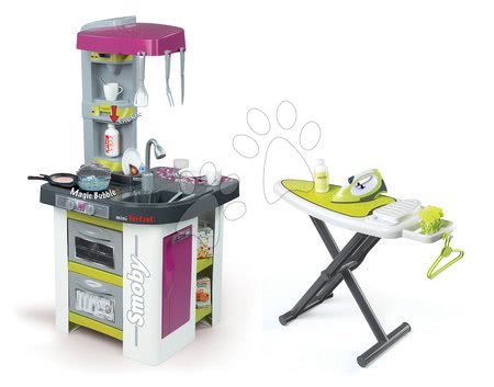Kuchyňky pro děti sety - Set kuchyňka Tefal Studio BBQ Bublinky Smoby - 31