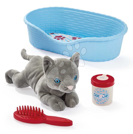 Doll cradles and beds - Cat Basket with Plush Kitten Écoiffier - 2