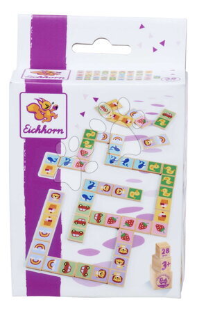 Dřevěné naučné hry - Dřevěné domino Zvířátka a objekty Games Eichhorn - 21