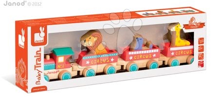Tahací hračky - Dřevěný vláček Cirkus Story Set Janod - 1