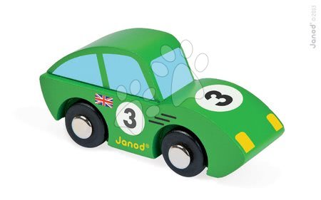 Autíčka  - Dřevěné auto Roadster Story Racing Janod - 1