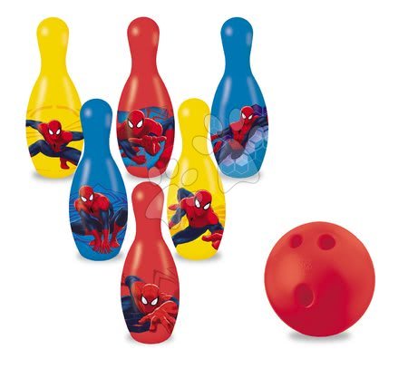 Športové hry pre deti - Kolky Spiderman Mondo s loptou (výška 20 cm) 6 dielov