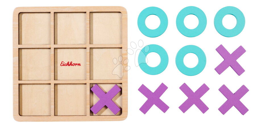Dřevěné naučné hry - Dřevěná hra Piškvorky Tic Tac Toe Game Eichhorn - 3