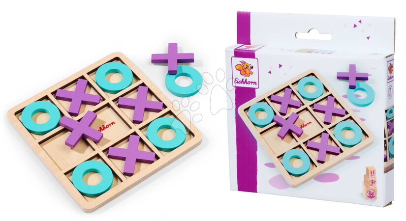 Dřevěné naučné hry - Dřevěná hra Piškvorky Tic Tac Toe Game Eichhorn - 4