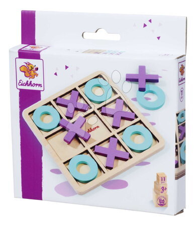 Dřevěné naučné hry - Dřevěná hra Piškvorky Tic Tac Toe Game Eichhorn - 16