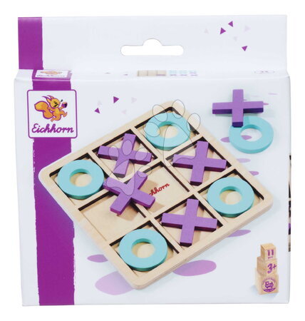 Dřevěné naučné hry - Dřevěná hra Piškvorky Tic Tac Toe Game Eichhorn - 17