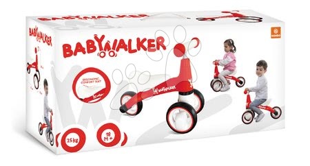 Odrážedla od 18 měsíců - Odrážedlo Baby Walker Red Mondo - 2