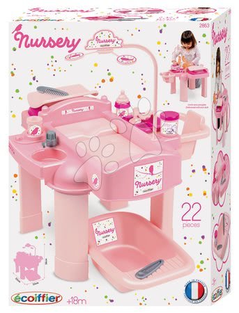 Domečky pro panenky - Přebalovací stolek pro panenku Nursery Écoiffier - 9