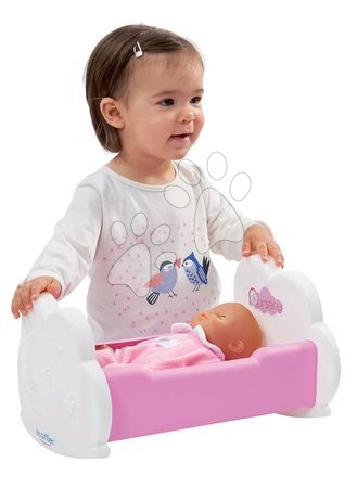 Játékbaba kiságyak és bölcsők - Babaágy kiságyforgóval Nursery Écoiffier_1