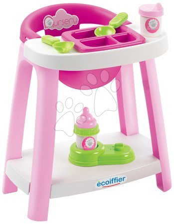 Scaun de masă pentru păpuși - Scaun de masă Nursery Écoiffier cu accesorii de la 18 luni