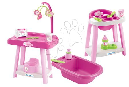 Dětská chodítka - Set chodítko a kočárek pro panenku 3v1 MiniKiss Smoby - 17