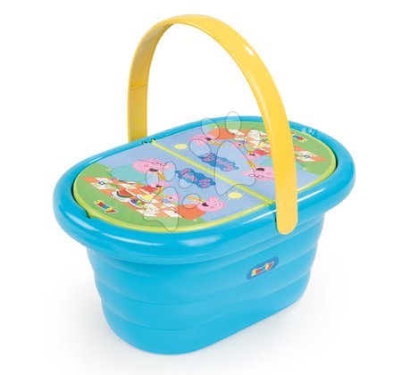 Nádobí a doplňky do kuchyňky - Peppa Pig piknikový košík Smoby - 1