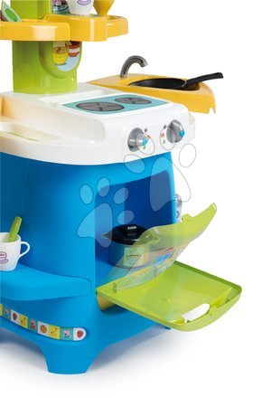 Egyszerű játékkonyhák - Konyha kinyitható szárnyakkal és kávéfőzővel Peppa Pig Smoby - 2