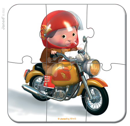 Dětské puzzle do 100 dílků - Puzzle Markova motorka Janod - 2