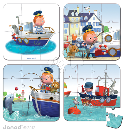 Dětské puzzle do 100 dílků - Puzzle Leova loď Janod - 2